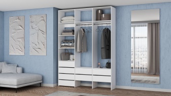 Высокий Стеллаж для одежды Мирта 54 BMS