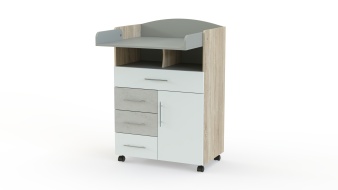 Розовый Пеленальный комод Уно 6 BMS