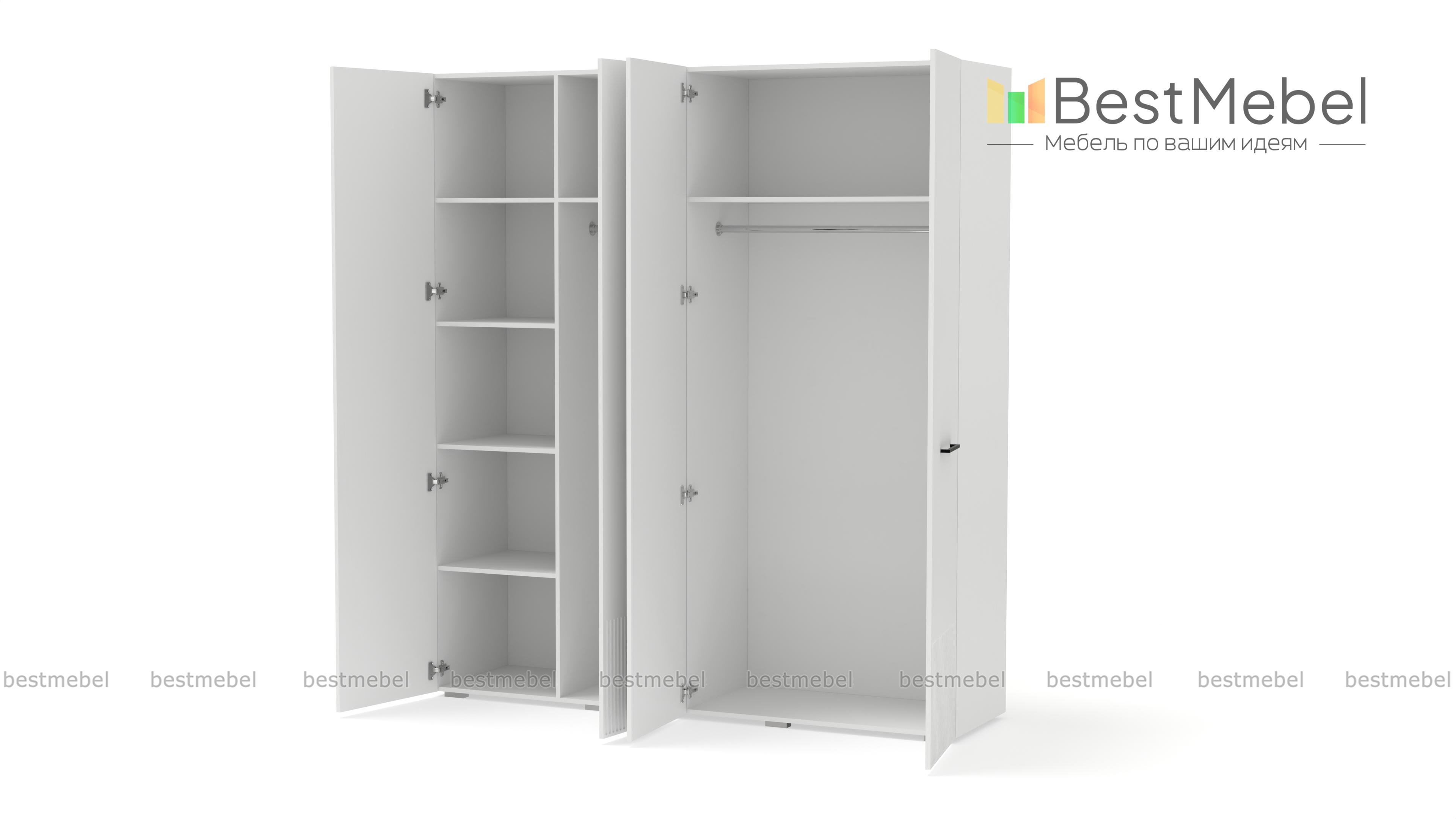 Шкаф распашной Декарт 4 BMS - Фото