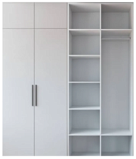 ЭСКИЗ Распашной шкаф Вилета 5  (900х2300х600)