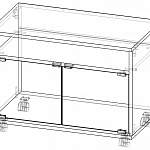 Чертеж Тумба ТВ Мини-1 BMS