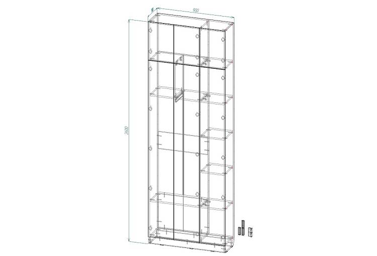 Шкаф распашной Интарс 3А