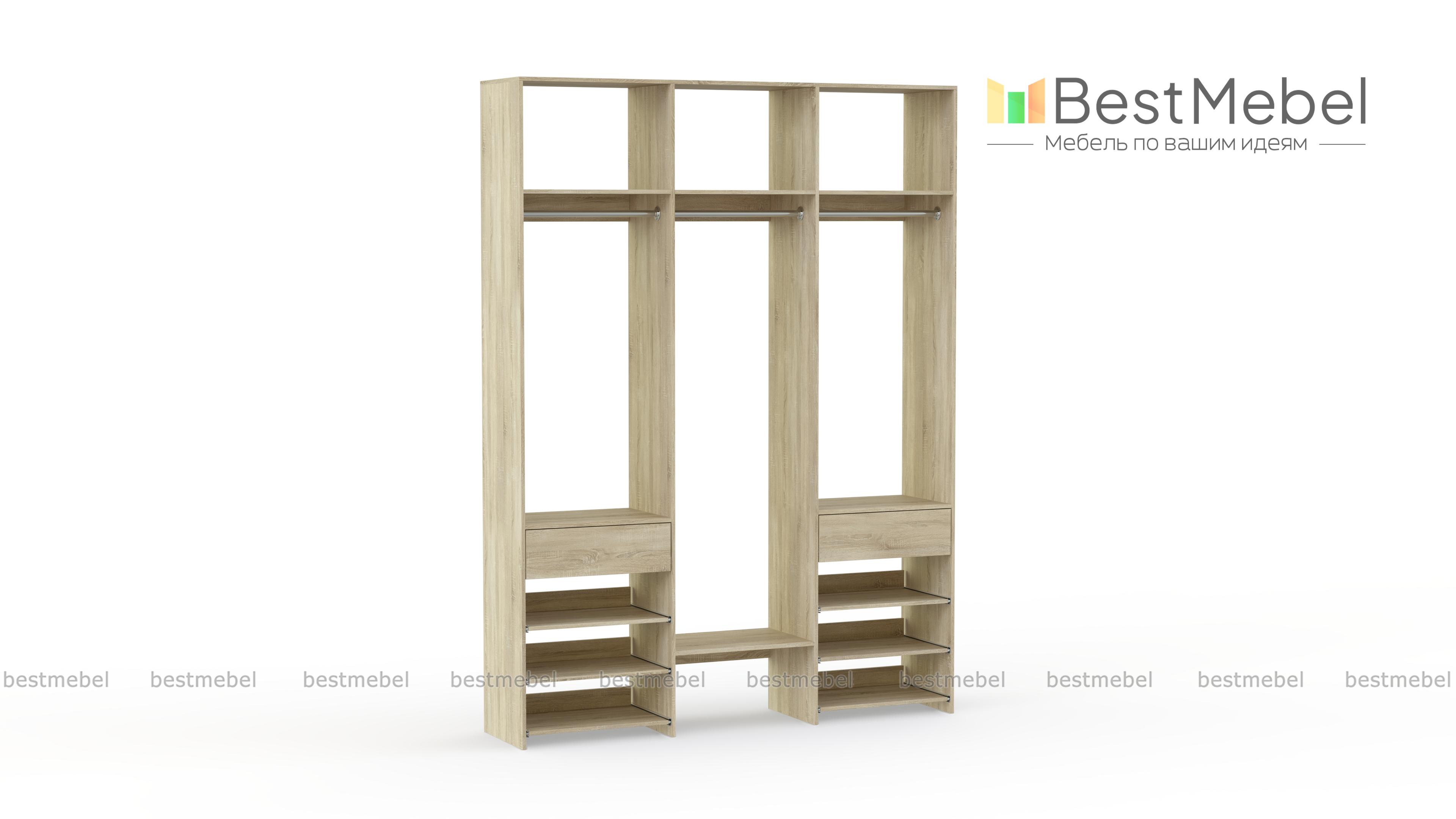 Стеллаж для одежды Мирта 91 BMS - Фото