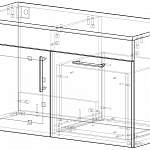 Чертеж Тумба для ванной Атланта 8 BMS