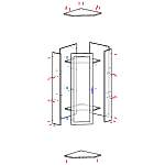 Схема сборки Шкаф угловой Tiffany BMS