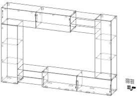 Стенка Мираж  (2700х1850х400)