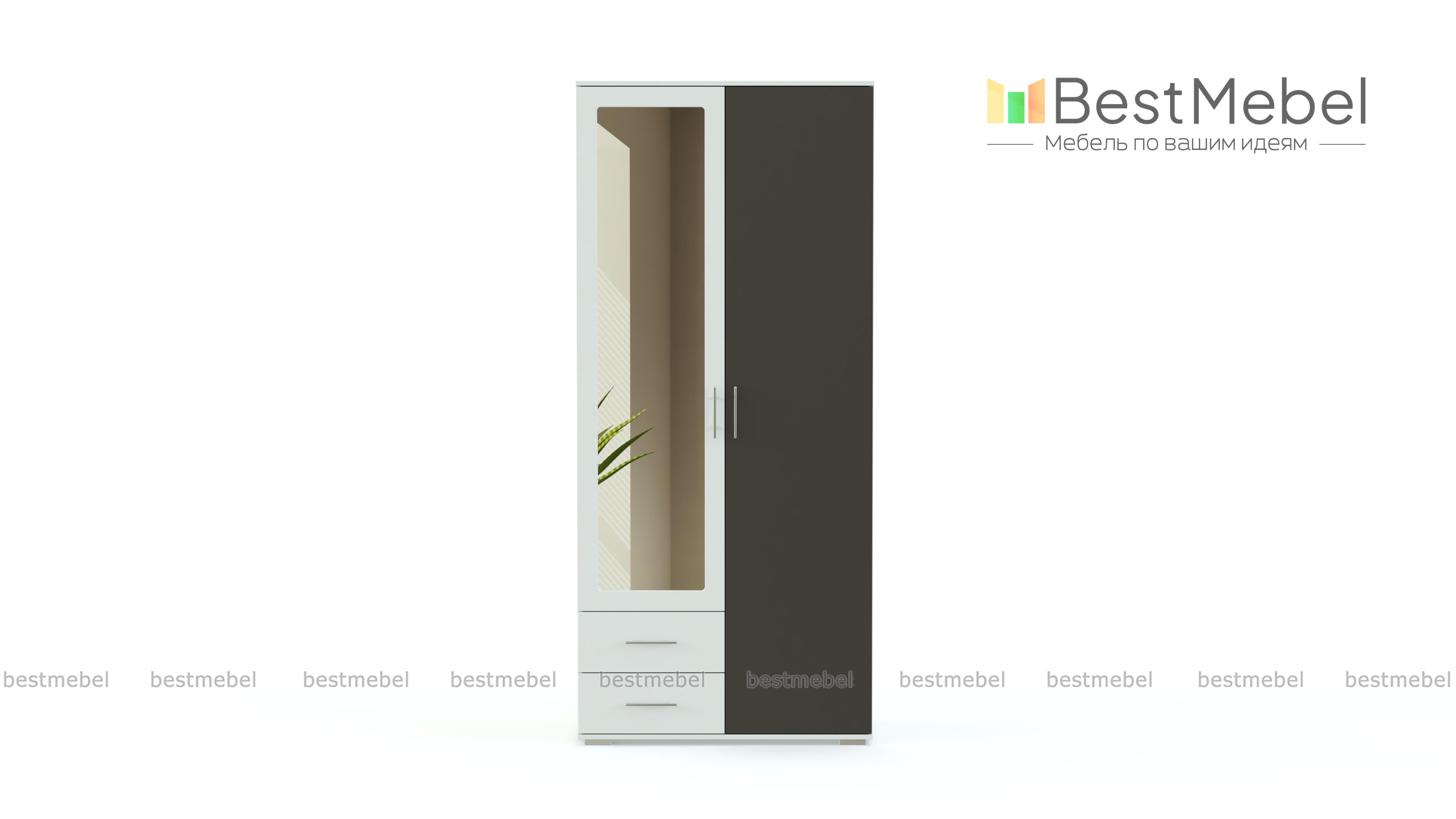 Шкаф распашной Глянец 8 BMS - Фото