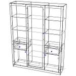 Схема сборки Шкаф распашной Делия 21 BMS