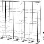 Чертеж Распашной шкаф Валерия-Октава 4 BMS