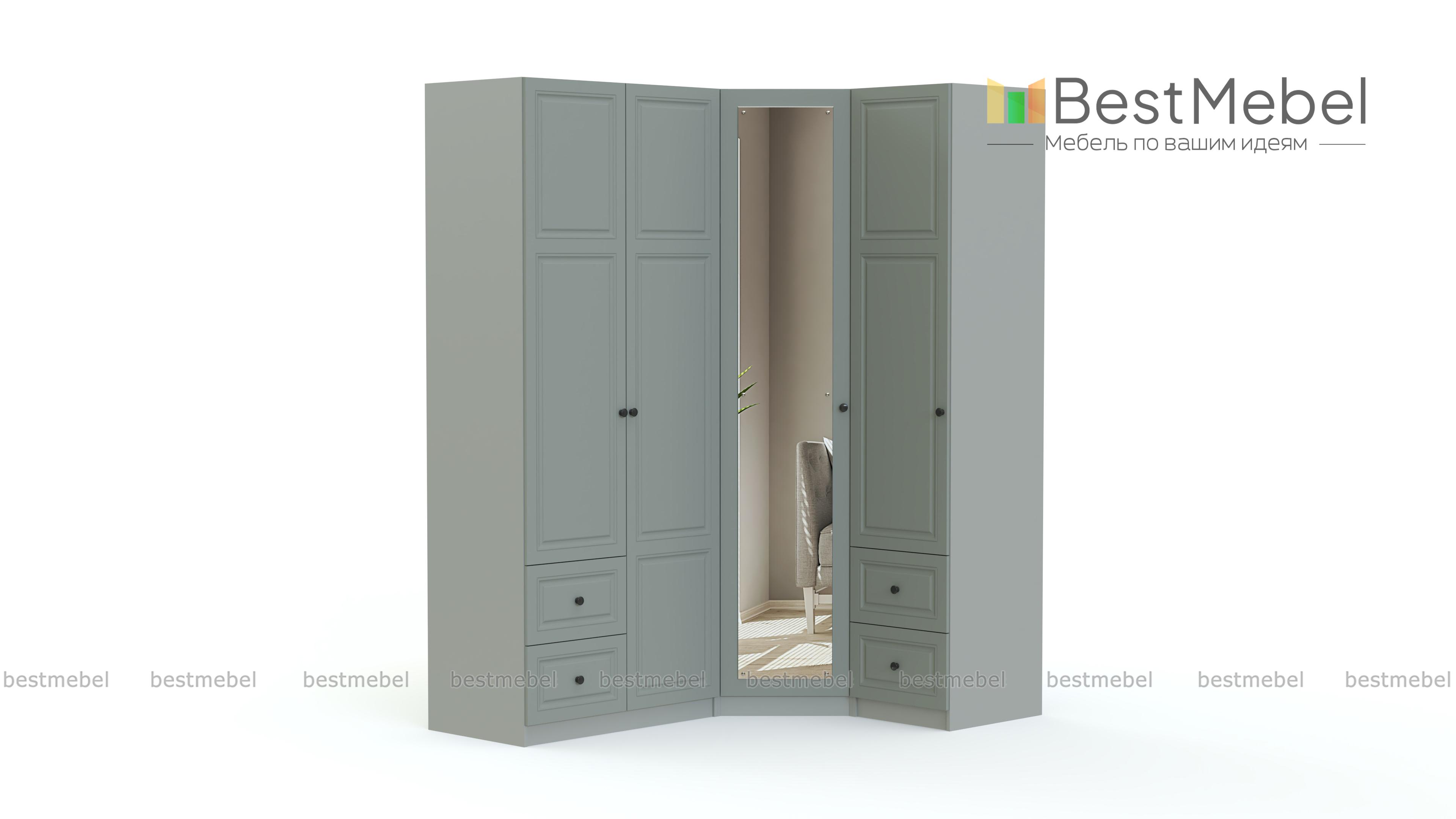 Шкаф угловой Франк 44 BMS - Фото