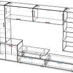 Чертеж Гостиная FlashNika №16 BMS