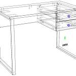 Стол компьютерный Хэтти 13 BMS