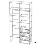 Схема сборки Стеллаж для одежды Мирта 4 BMS