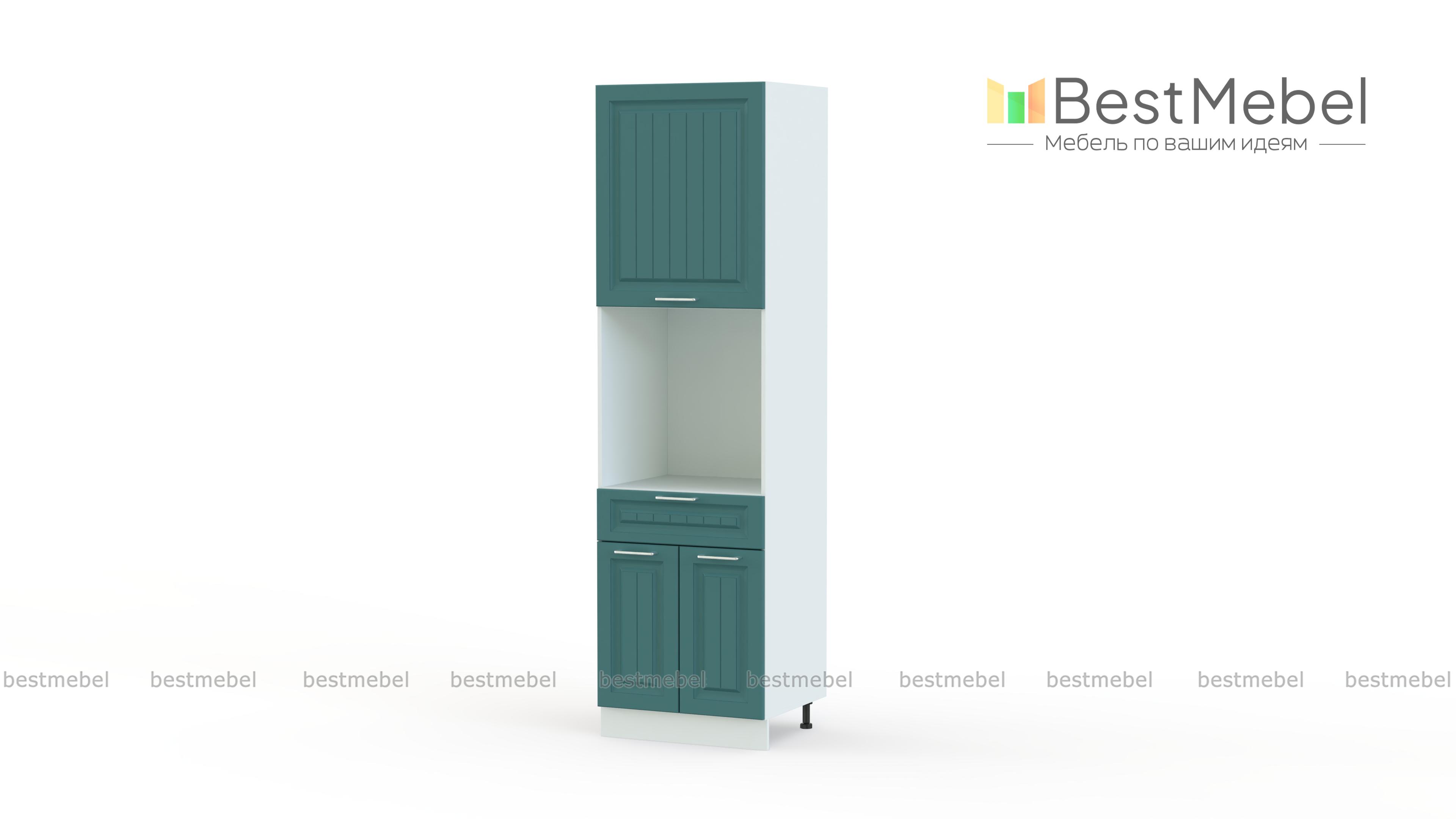 Шкаф пенал с дверцами и 1-м ящиком Европа 10.10 BMS - Фото