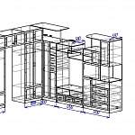 Чертеж Угловая стенка Анжелика 6 BMS